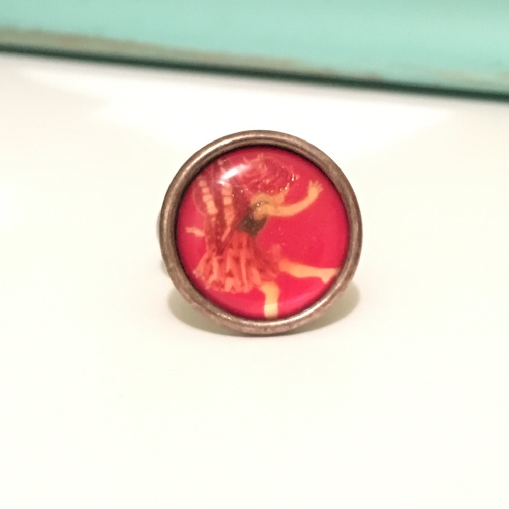 Red Fairy Baby Adjustable Ring